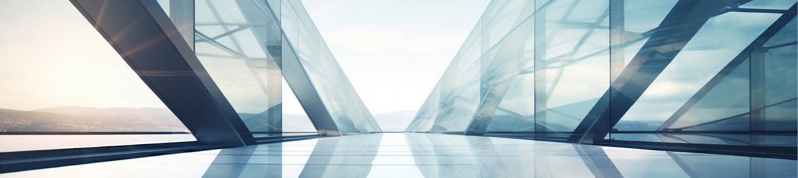 modern abstract glass architectural forms. Generative AI