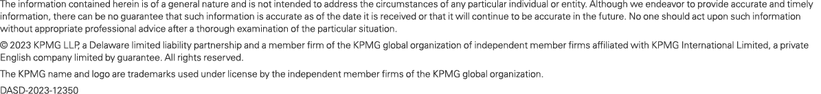 The information contained herein is of a general nature and is not intended to address the circumstances of any parti...