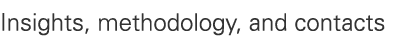 Insights, methodology, and contacts