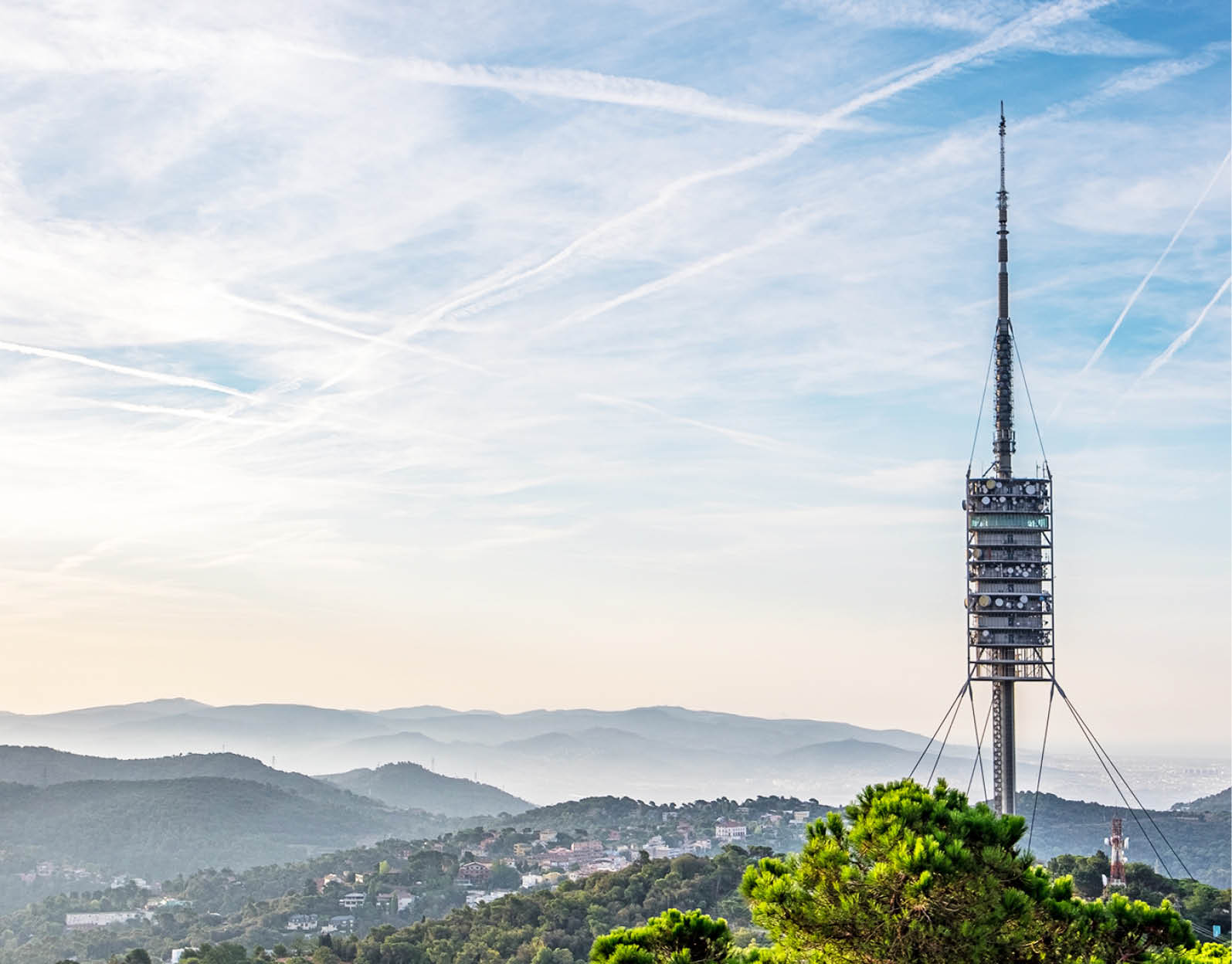 Tibidabo theme park mountain in Barcelona, Catalonia, Spain